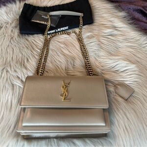 Sunset YSL handbag- crossbody and shoulder bag.